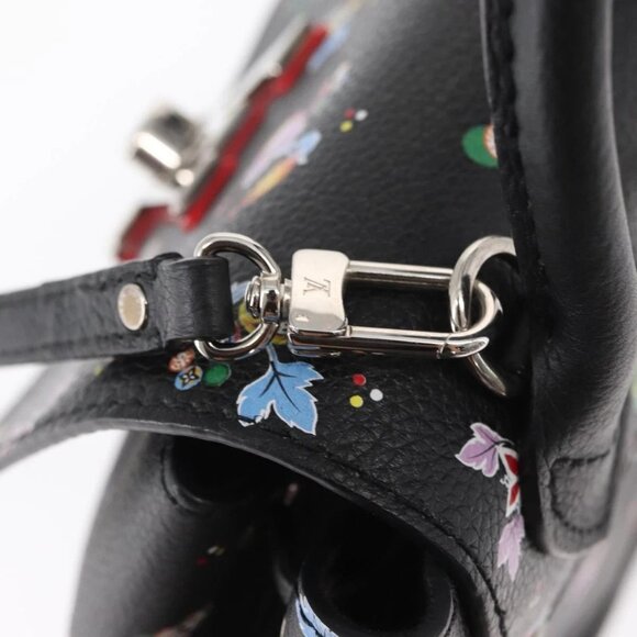 LOUIS VUITTON Floral Print Rock Me Backpack Leather Black M54848 Auth ka827M main image 5